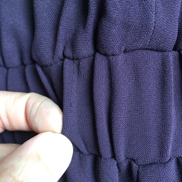 Massimo Dutti Short Sleeve V-Neck Purple Jumpsuit - Picture 13 of 13